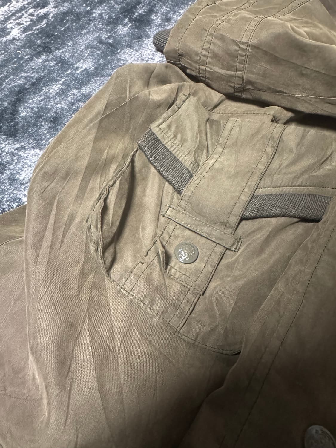 00s Style Dark Brown High-Neck Jacket 상품이미지4