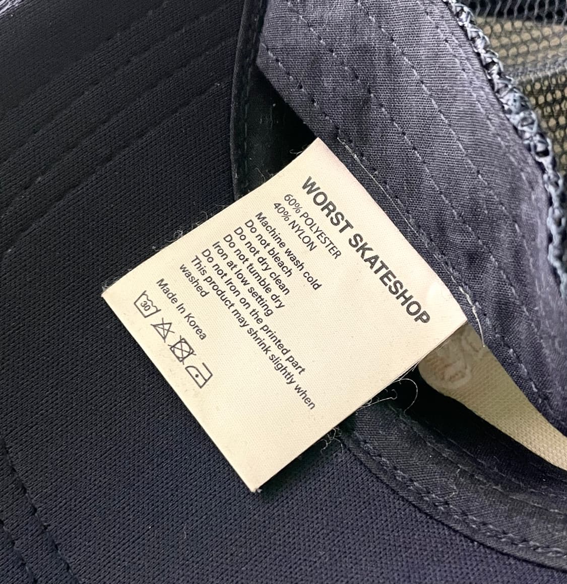 워스트스케이트샵 트러커 캡 네이비 상품이미지3