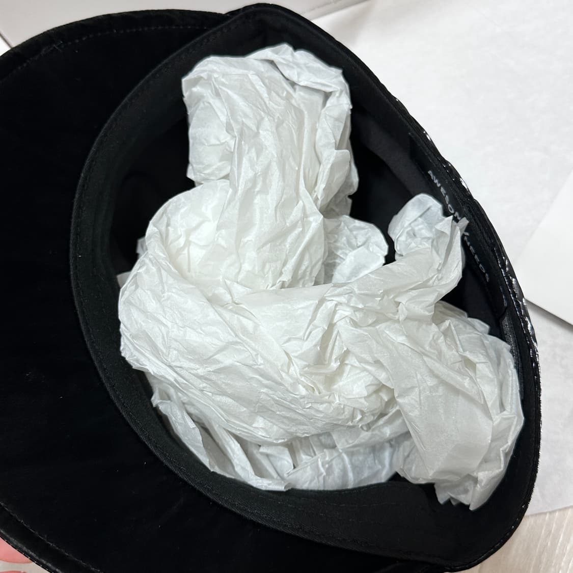 어썸니즈 벨보이캡 리본 블랙 새상품  상품이미지5