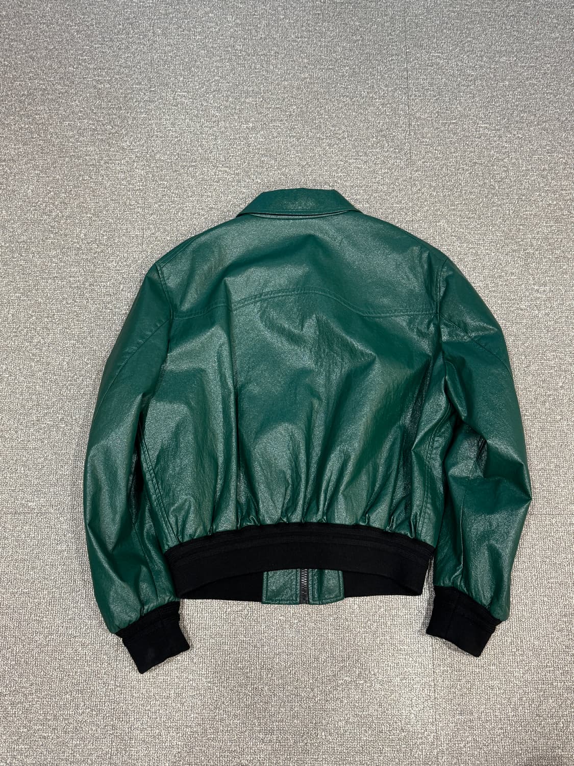 렉토 22SS 딥 그린 비건 레더 블루종 자켓 S 상품이미지7