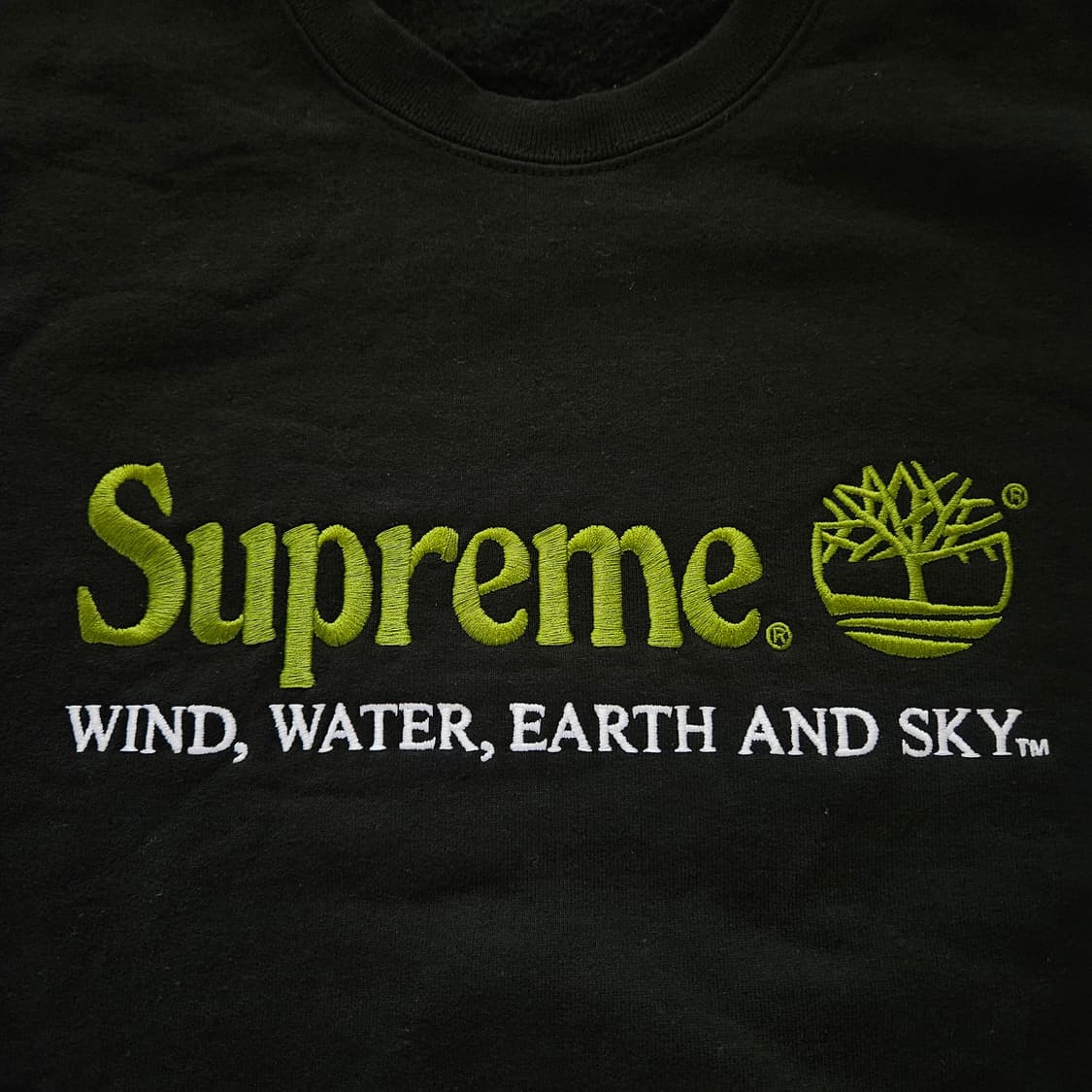 [XL] 슈프림 x 팀버랜드 크루넥 블랙 맨투맨 상품이미지5
