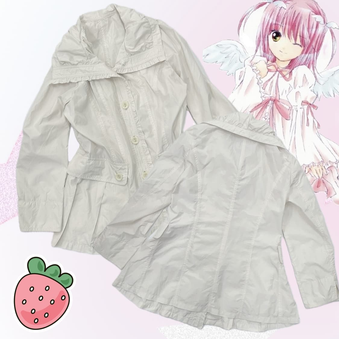 🎀DOILY 히메갸루 바람막이 코트 🎀트렌치 딸기우유 러블리 아우터 상품이미지1