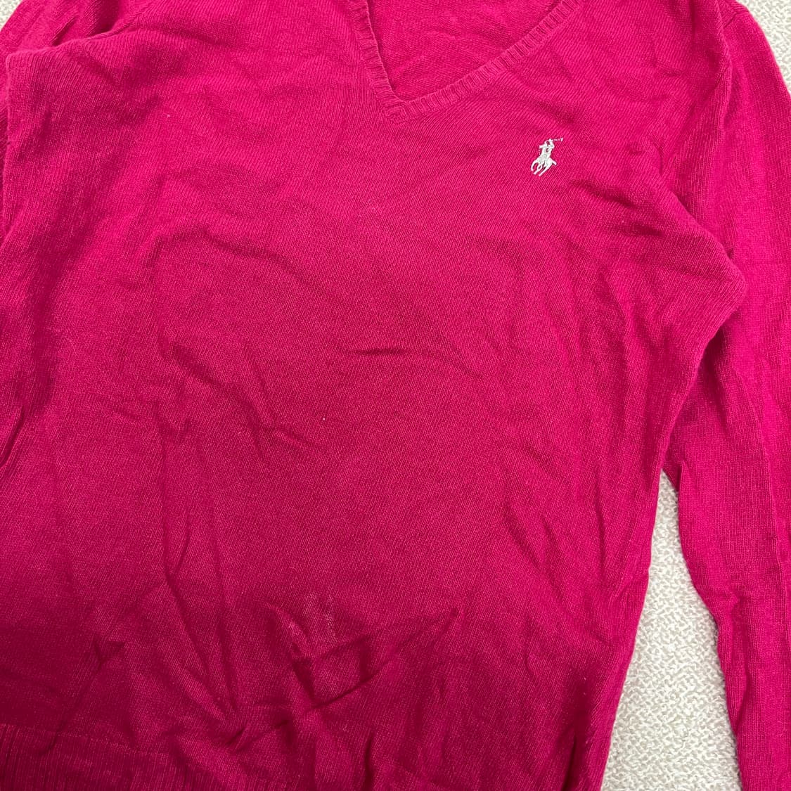 M 폴로랄프로렌 메리노울 브이넥 니트 0123M 상품이미지6