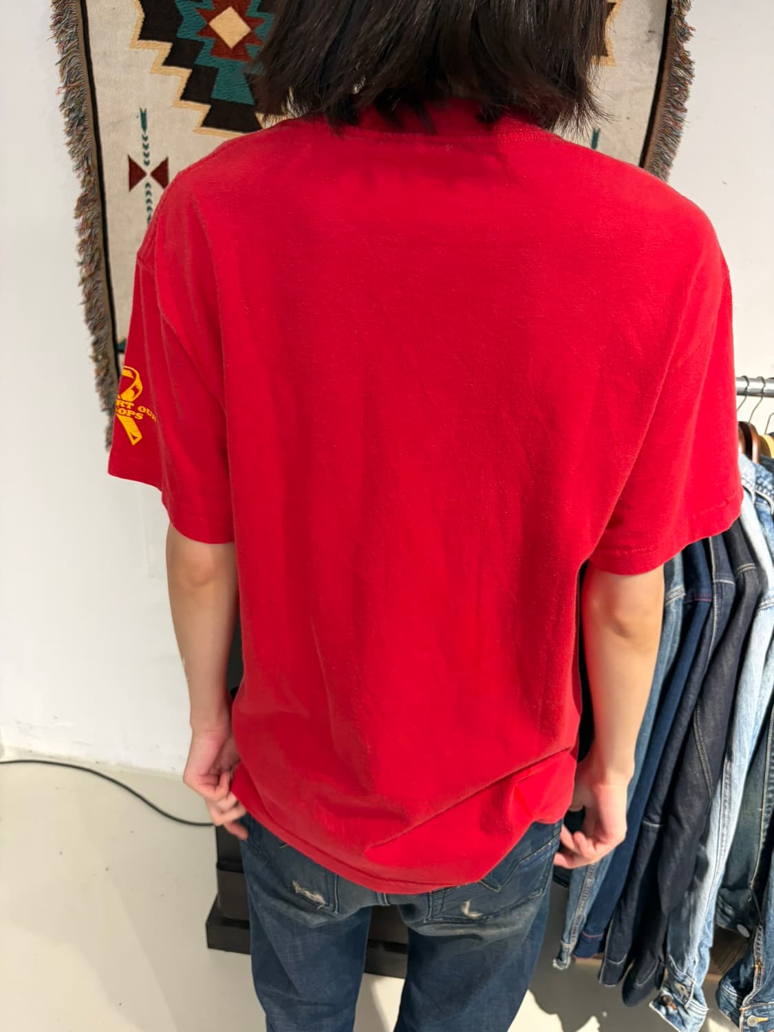 USA 2004 퍼레이드 프린팅 코튼 반팔 티셔츠 상품이미지2