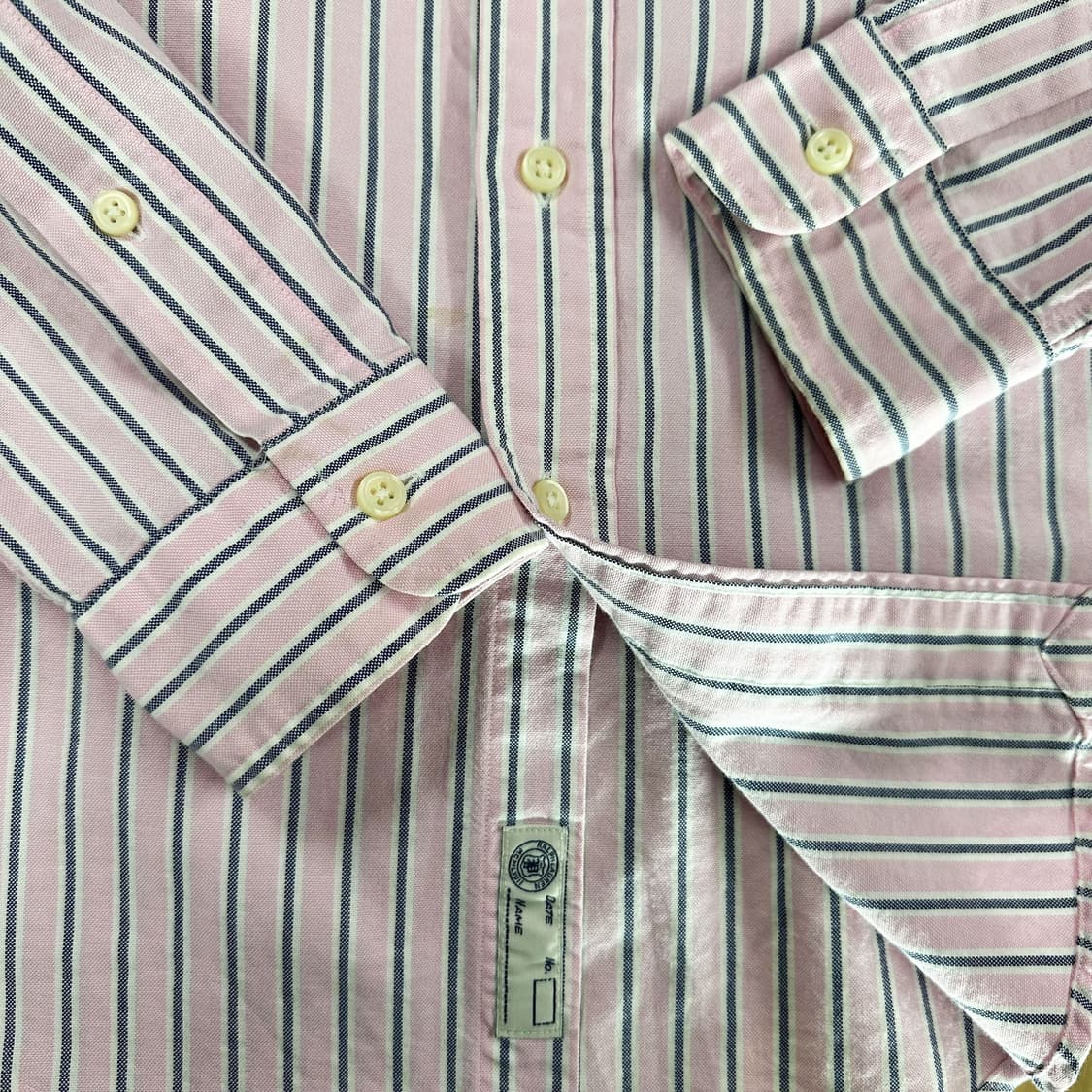 폴로 랄프로렌 여성 옥스포드 스트라이프 셔츠 핑크 여성XS 상품이미지5