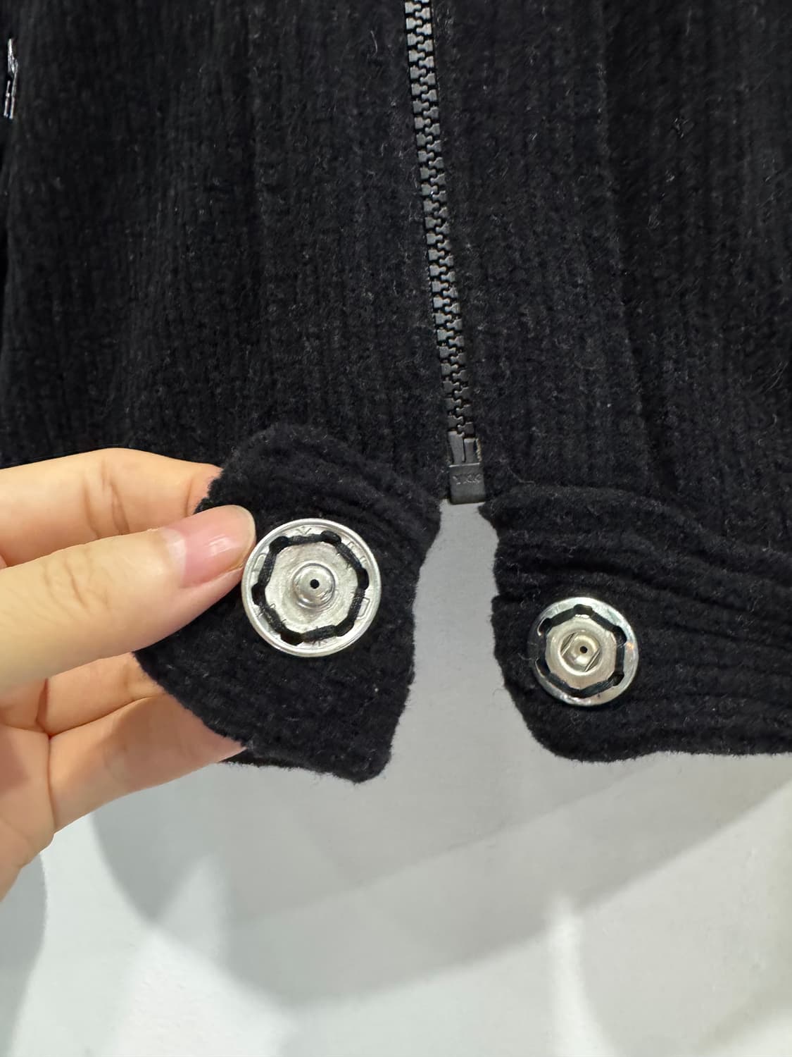 버버리 런던 블루라벨 블랙 집업 자켓 38 정품 상품이미지5