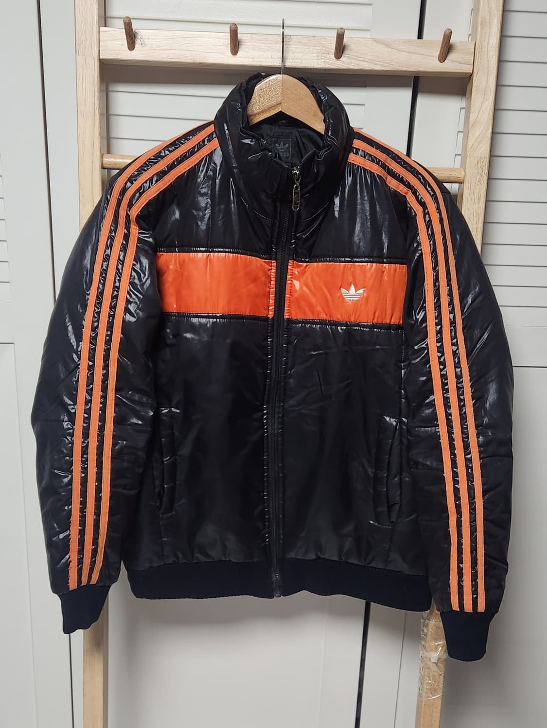 아디다스 삼선 검주 빅로고 올드스쿨 경량 점퍼 자켓 상품이미지5
