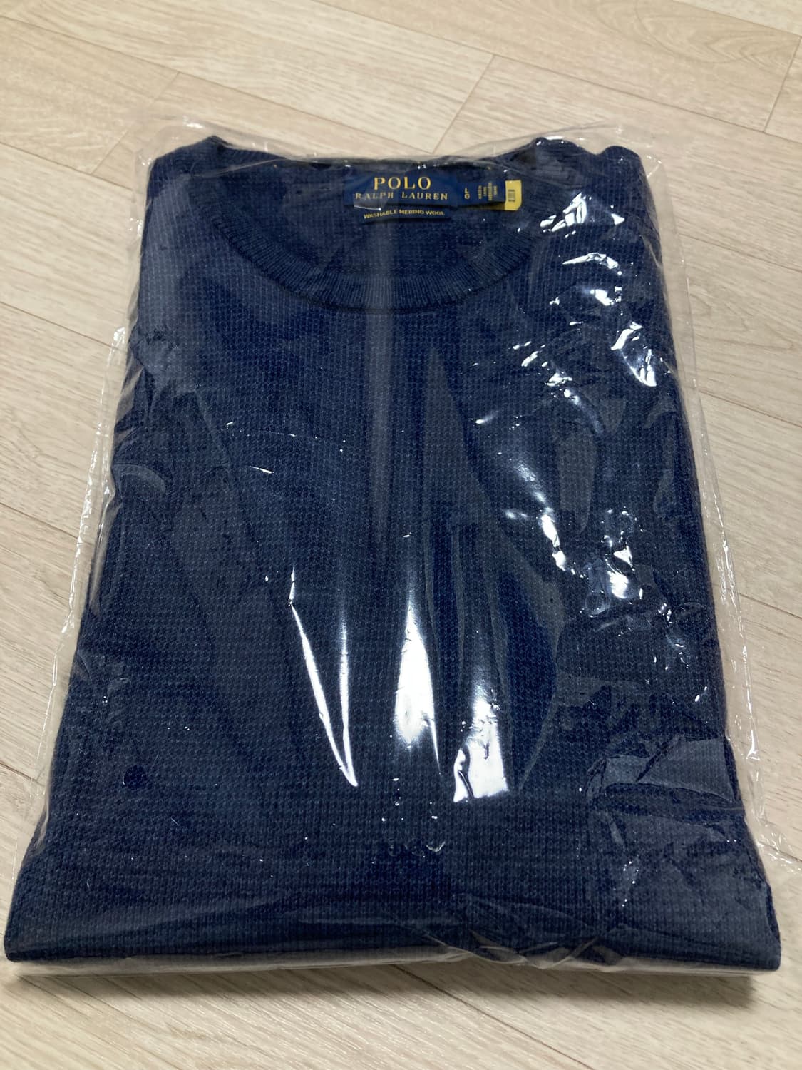 폴로 울 크루넥 니트 L(100)판매 상품이미지8