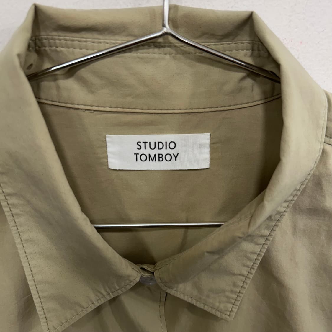 스튜디오톰보이 체스트포켓 코튼 오버핏 셔츠 상품이미지3