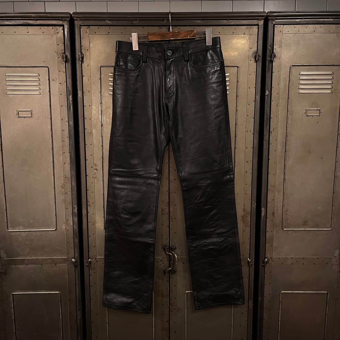 [택포](m/30) EZ by 제냐 카우 레더 팬츠 상품이미지1