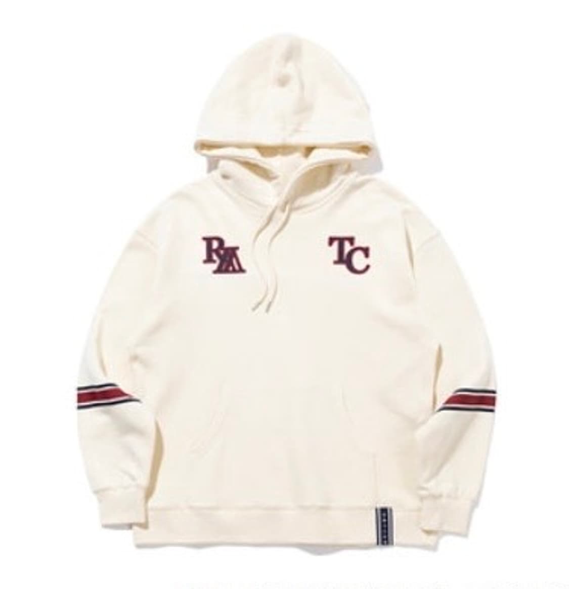 로맨틱크라운 밴딩 오트밀 후드티 상품이미지1