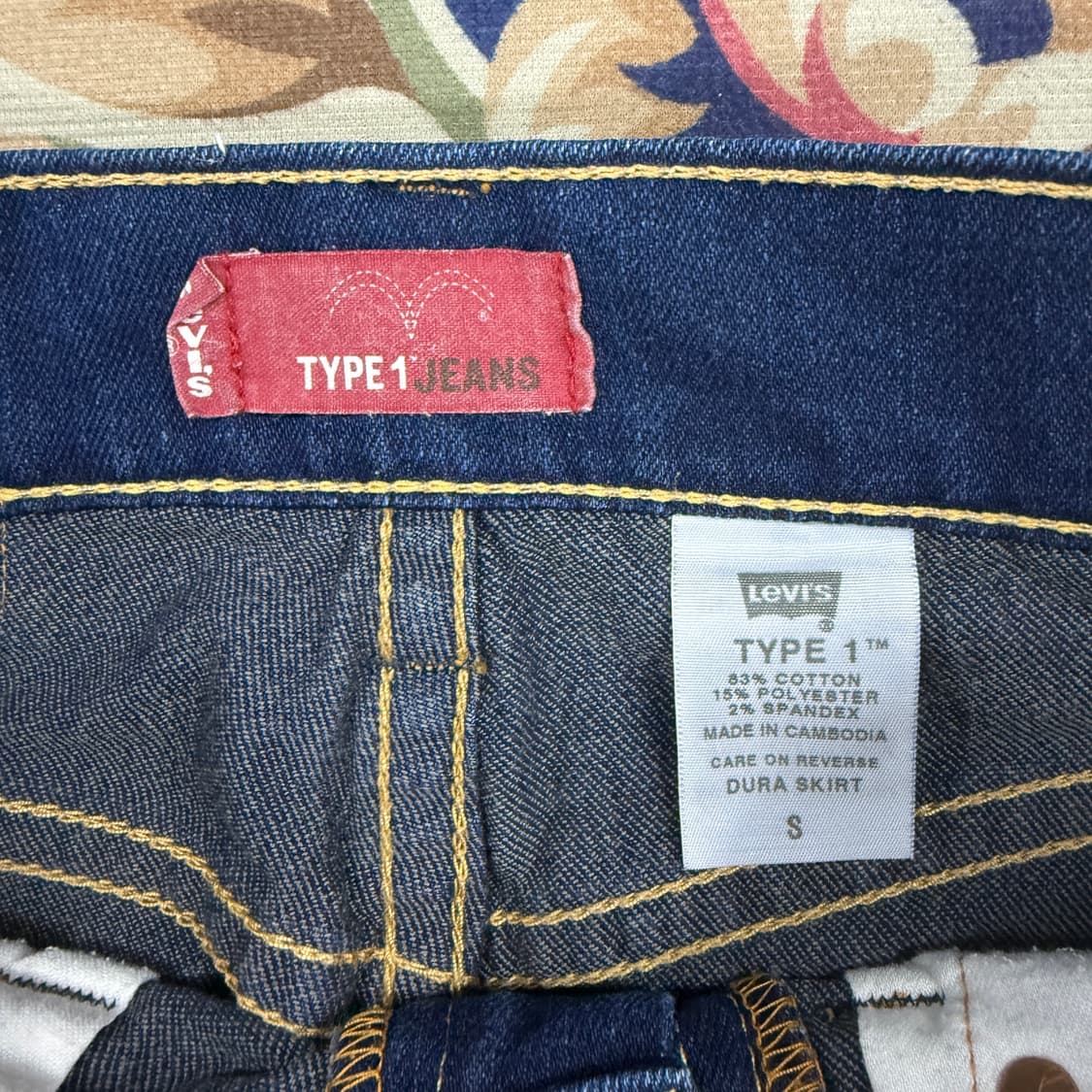 (S)00s 리바이스 타입원 스커트 치마 상품이미지4