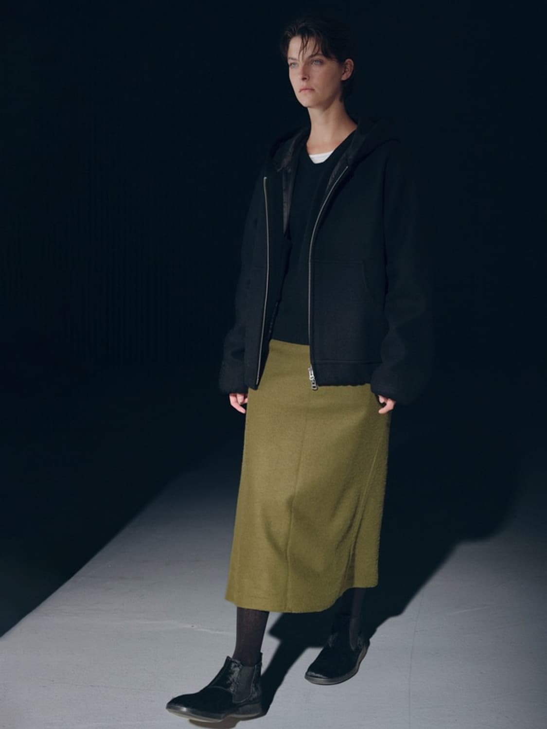 Aieul work hoodie jacket black 상품이미지1