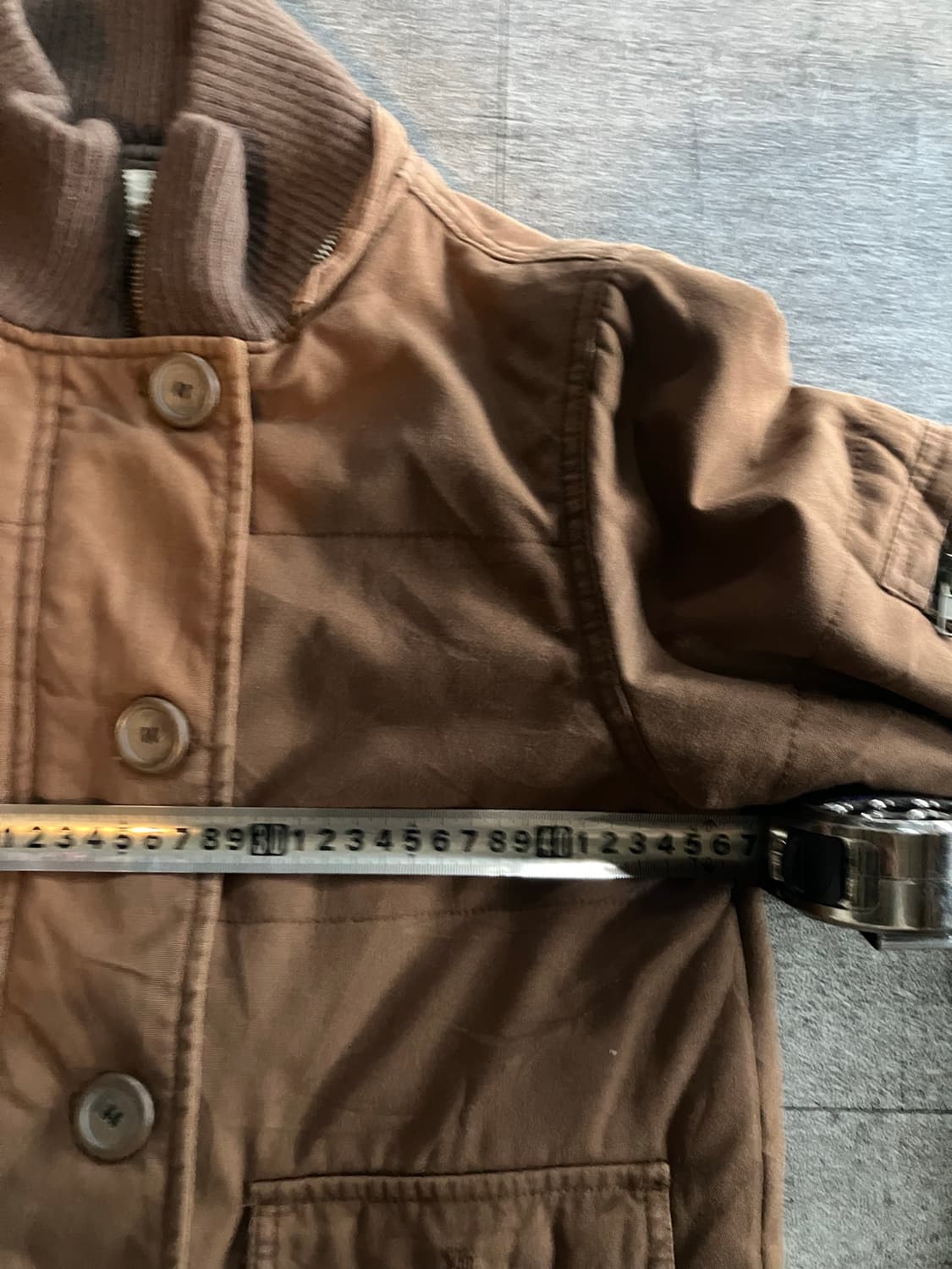 일본빈티지 Jpm100 올드스쿨아메카지 너드모리 대대장 사파리점퍼 초코 상품이미지2