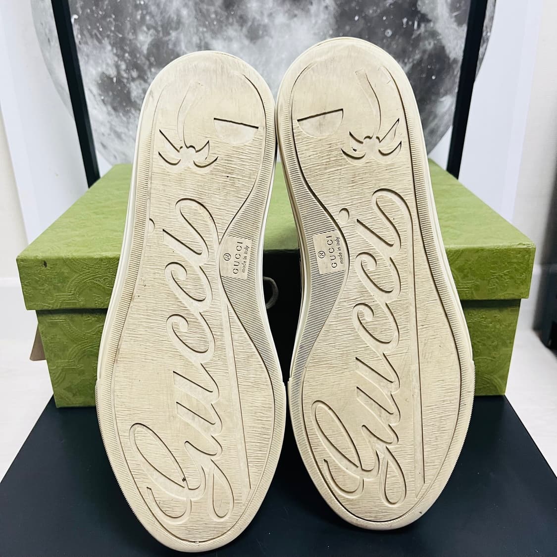  정품 6.5) 구찌 GG로고 캔버스 스니커즈 260~265 상품이미지5