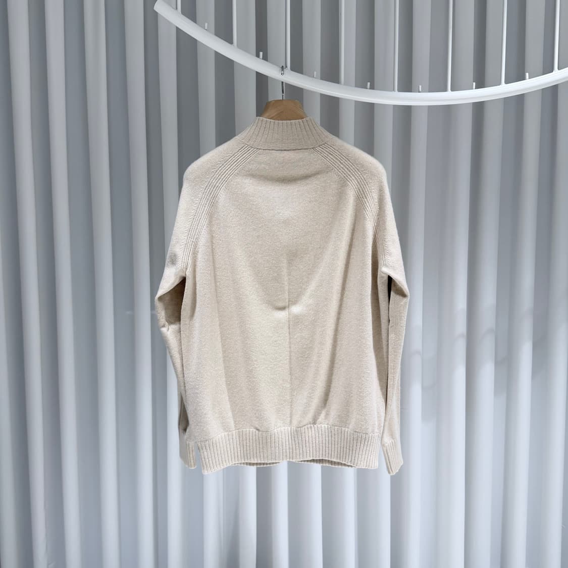 (A+/L) / 로로피아나 베이비 캐시미어 니트 집업 자켓 베이지 상품이미지6