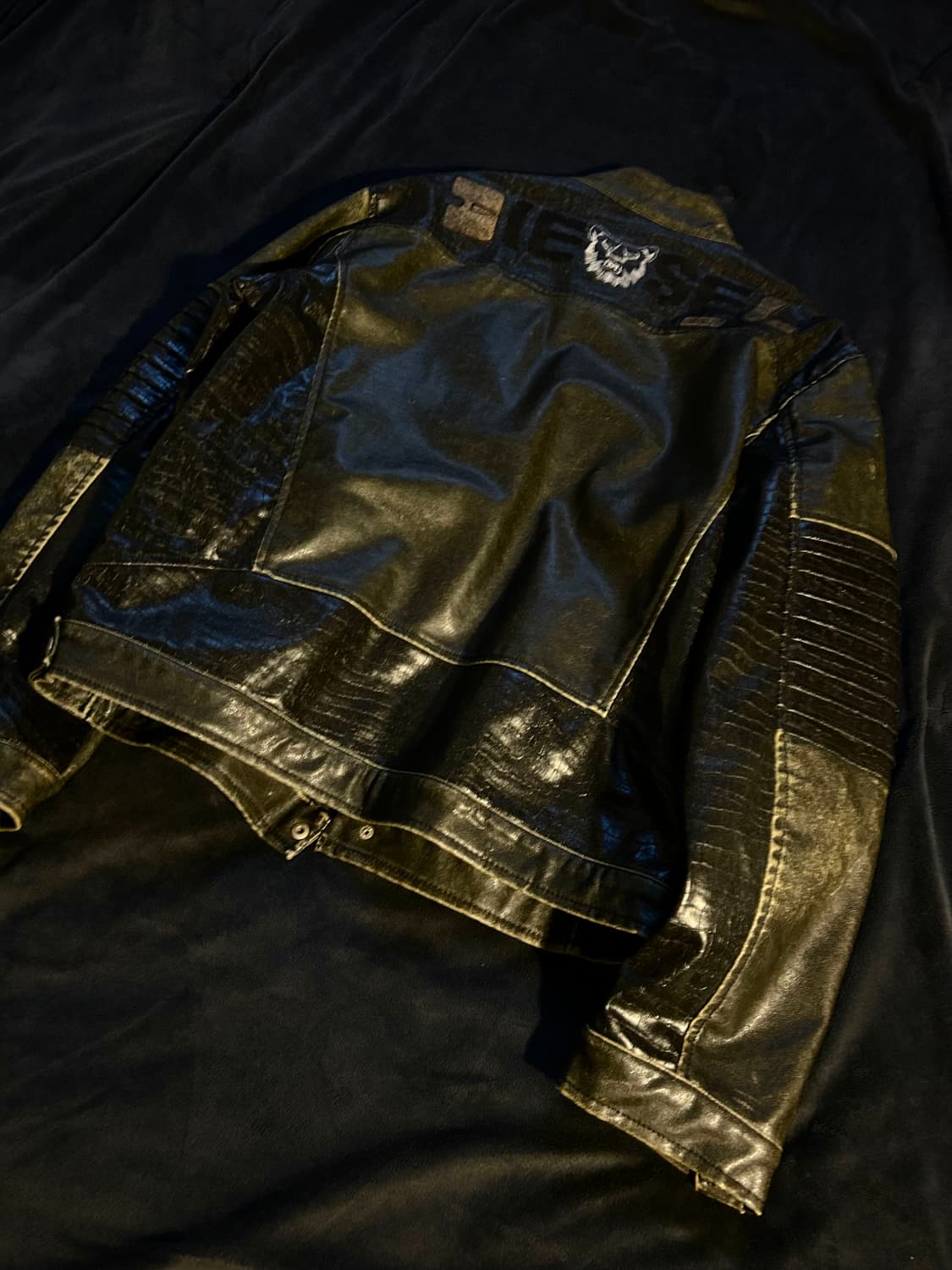 Diesel Sheep Skin Leather Biker Jacket 상품이미지4