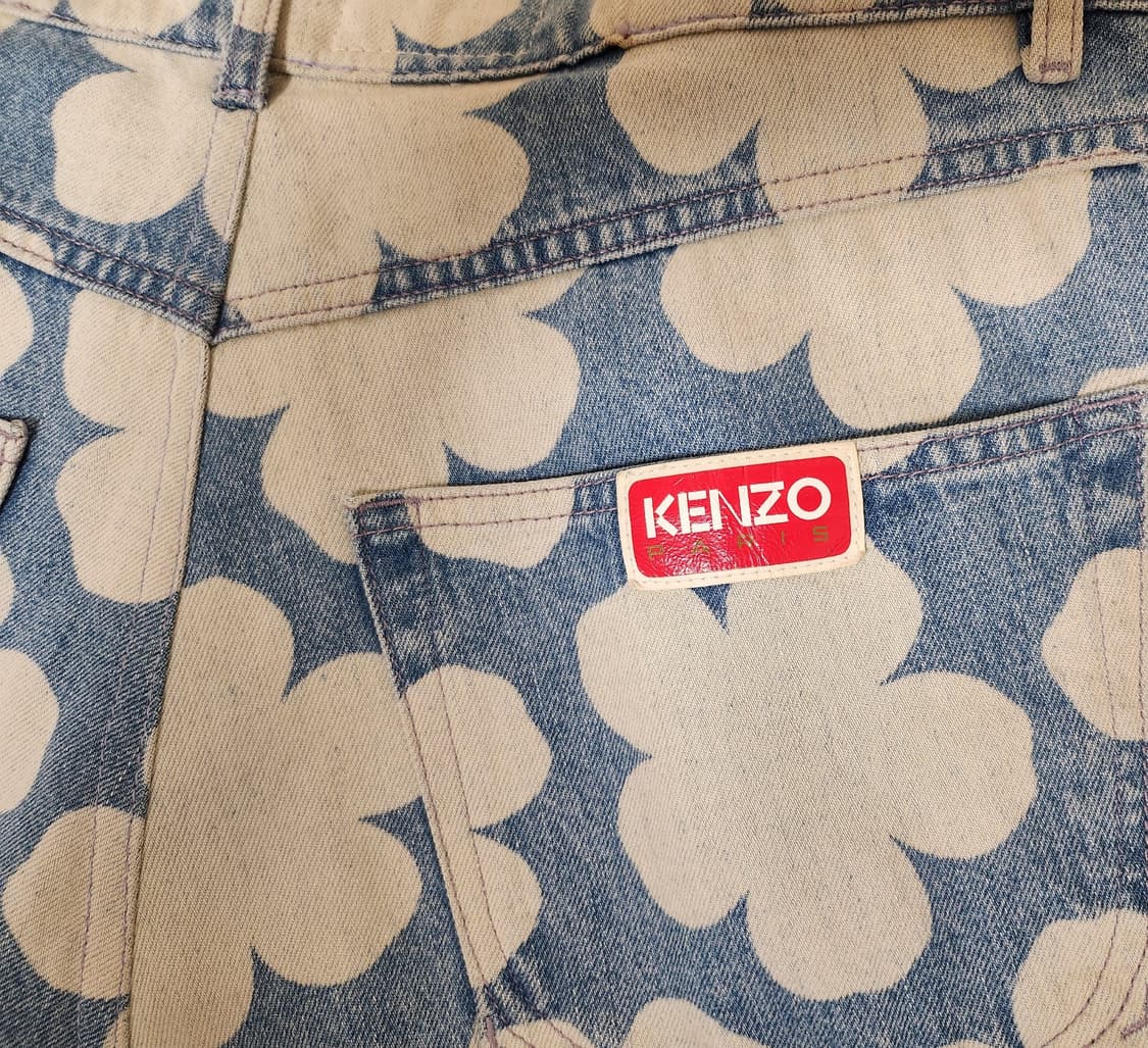 겐조KENZO/BOTAN 프린팅 루즈핏 데님/34 상품이미지5