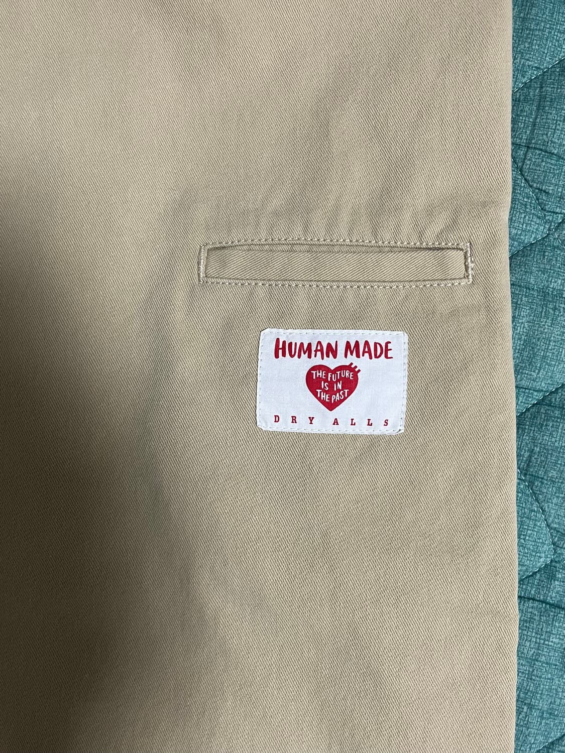 HUMAN MADE 휴먼메이드 원턱 치노팬츠 베이지 Lsize 상품이미지3