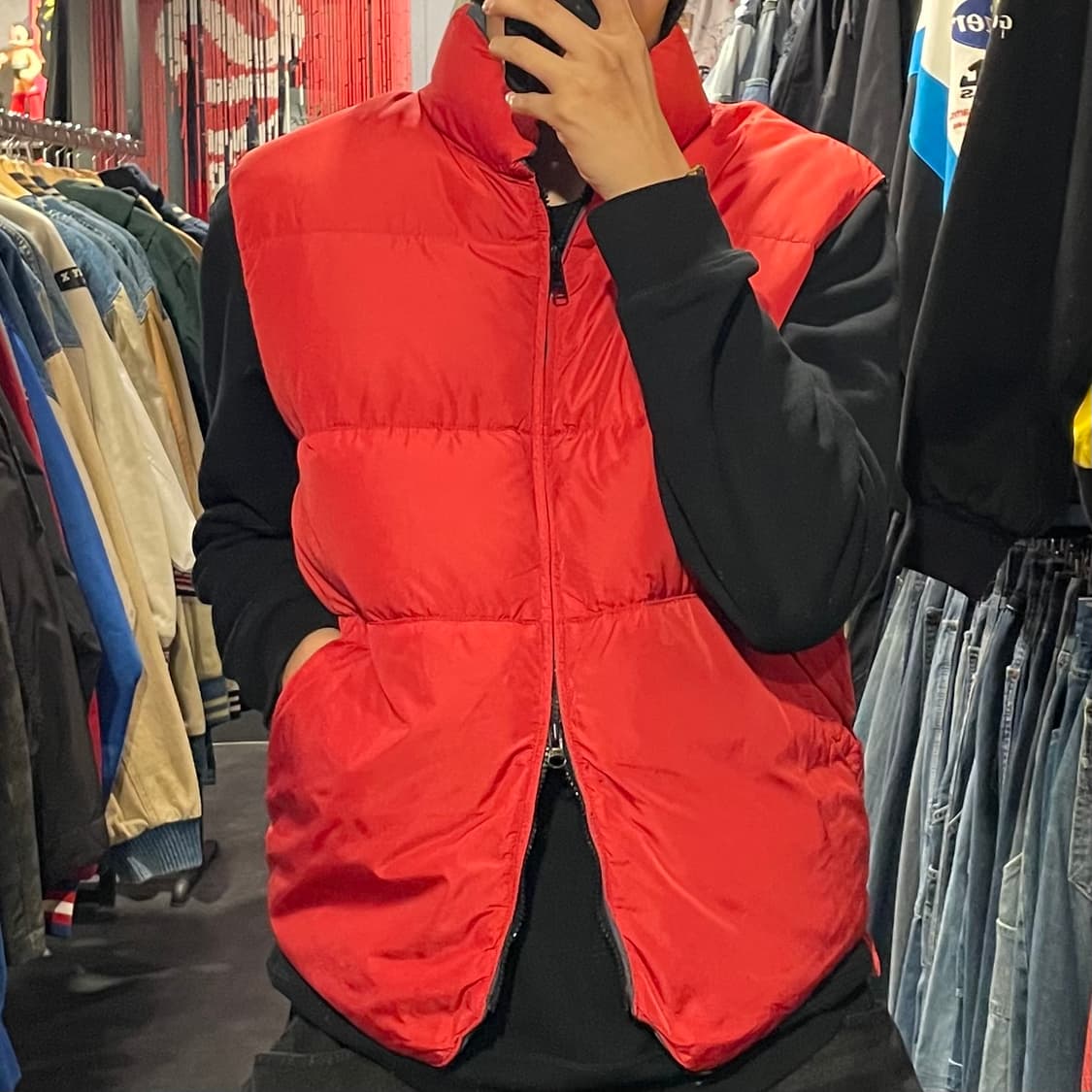 [IM]  데님 앤 서플라이 랄프 로렌 레드 조끼 패딩 상품이미지2