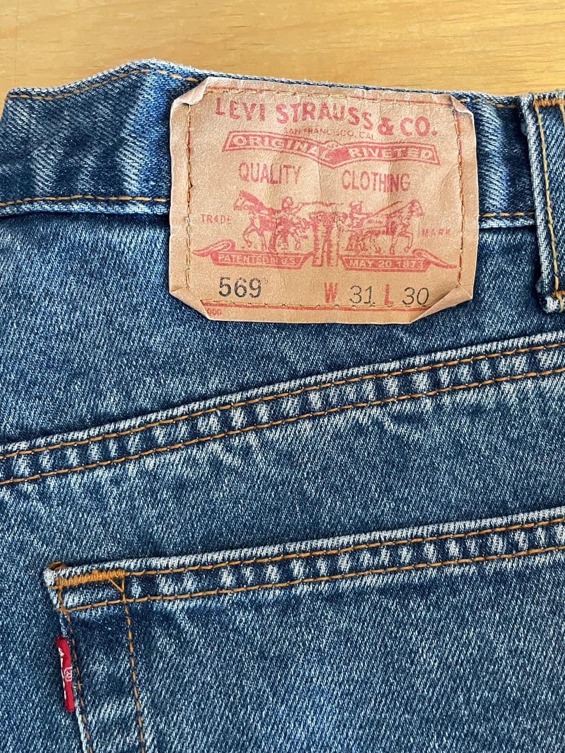 리바이스569 컷오프 데님팬츠 청반바지 상품이미지3