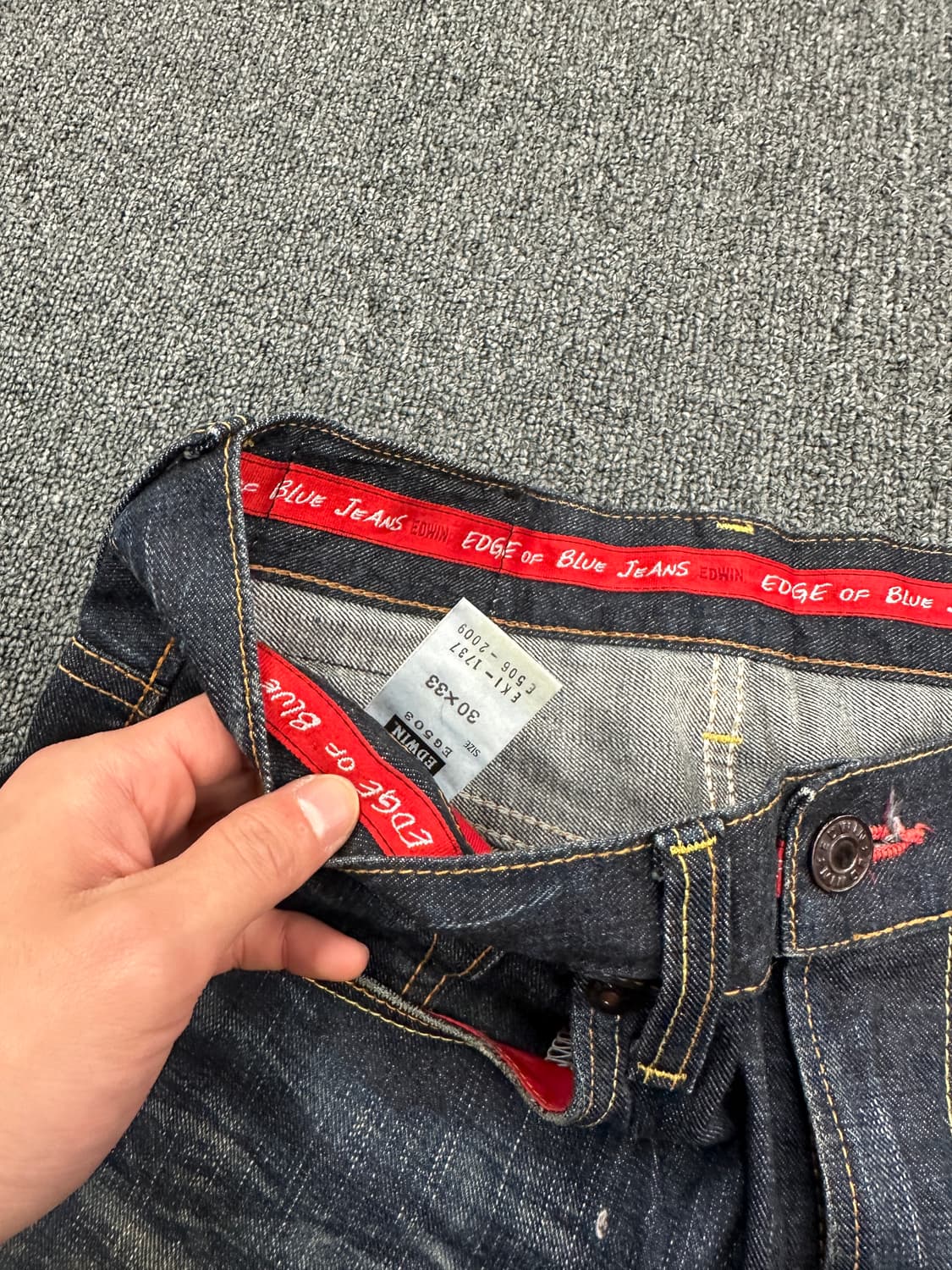 30) 에드윈 503 빈티지 워싱 데님팬츠 상품이미지5