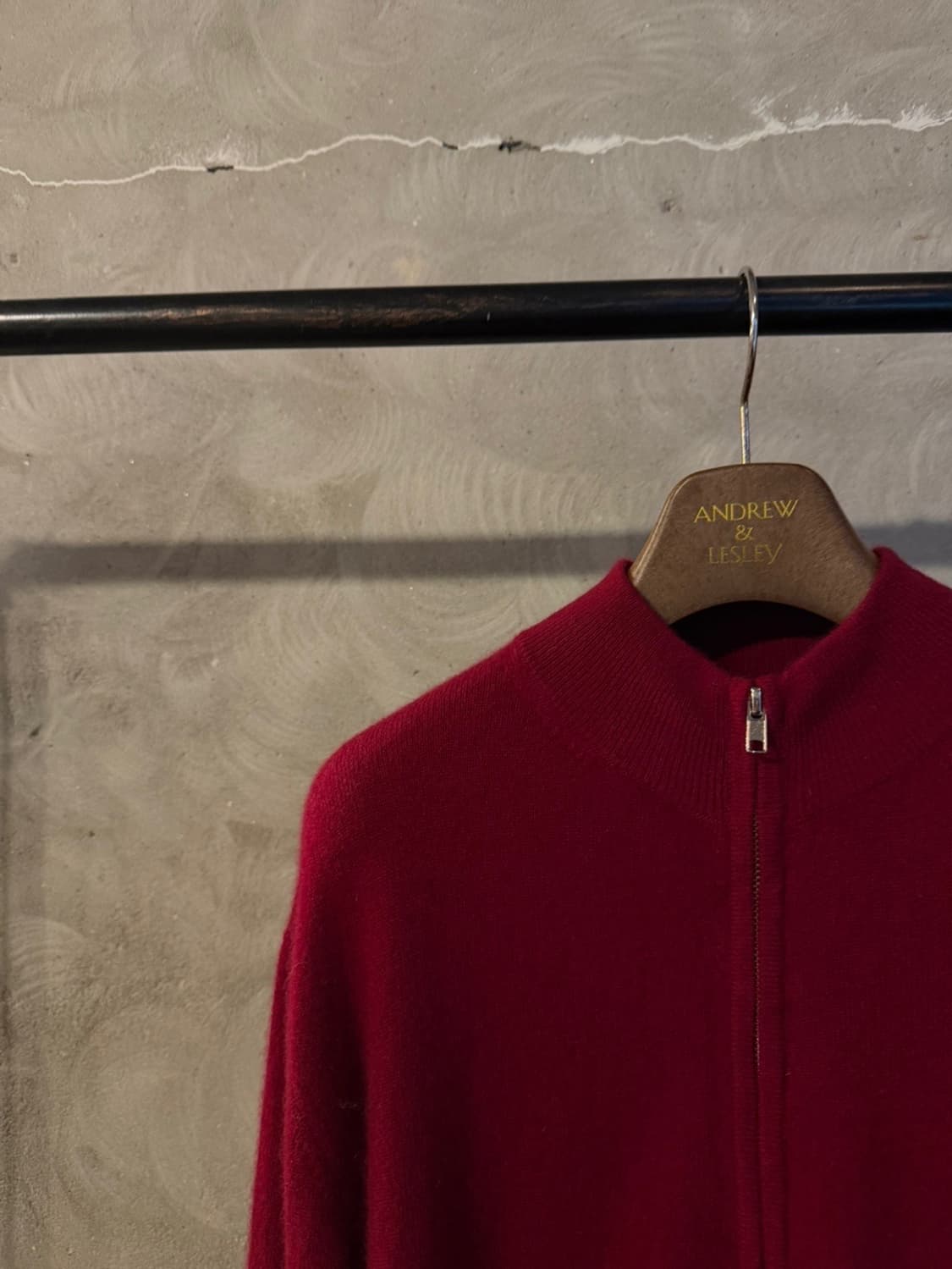 몽골리안 캐시미어 짚업 가디건 100 상품이미지5