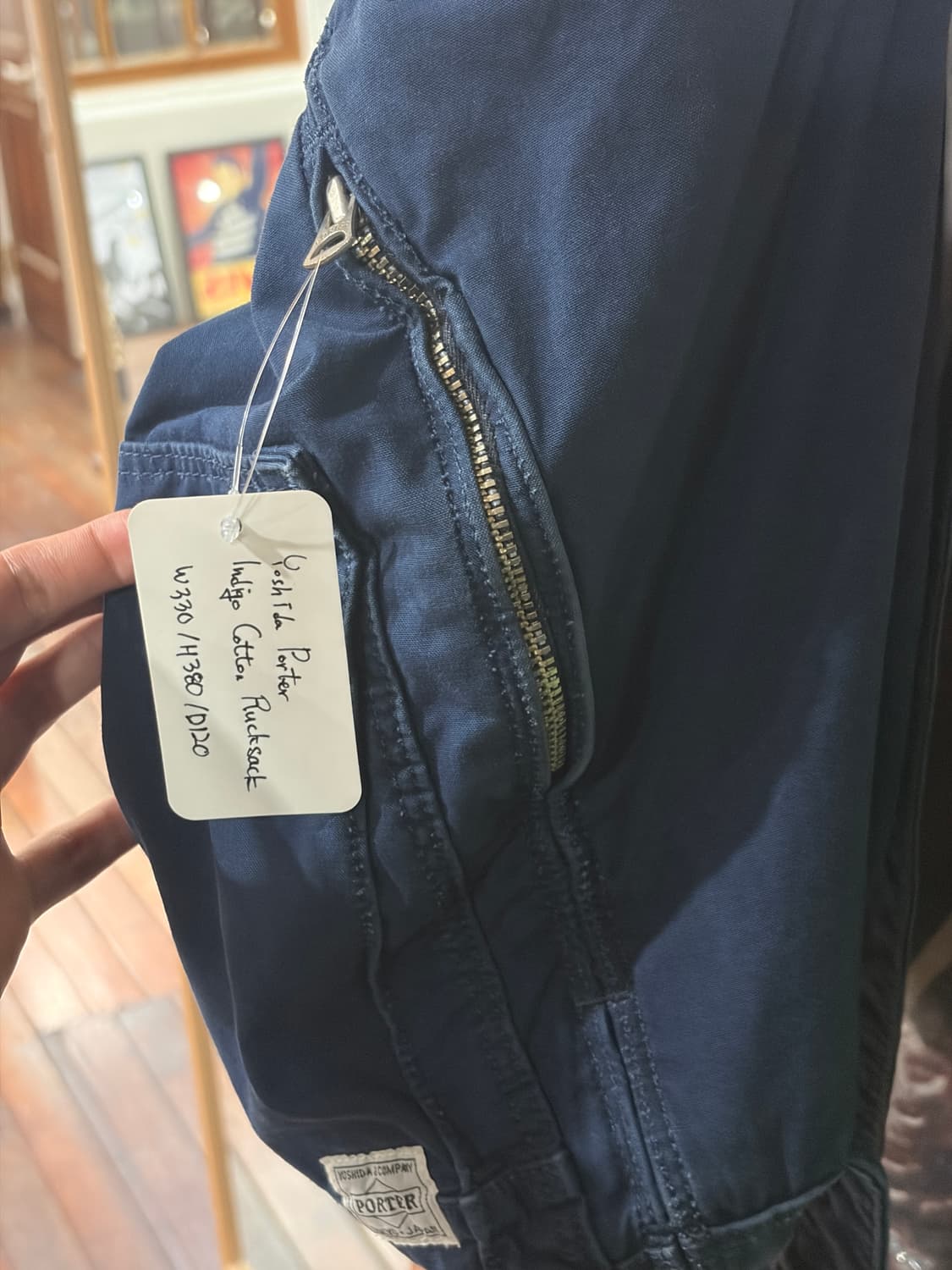 PORTER 요시다 포터 인디고 코튼 백팩 상품이미지3