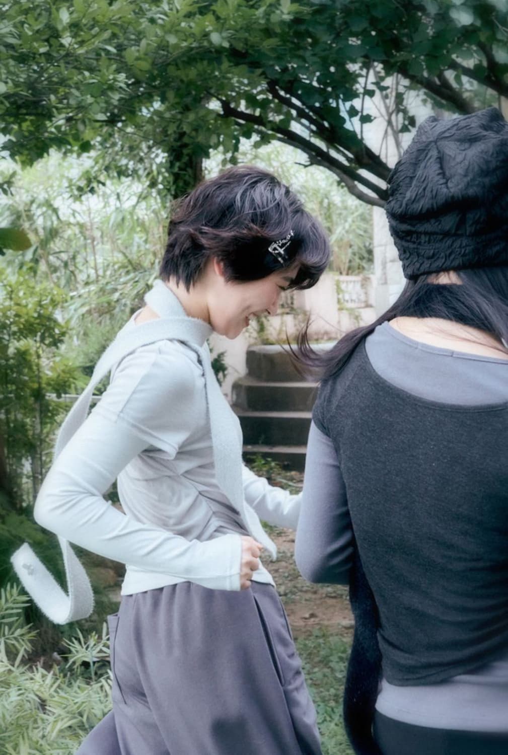 허그유어스킨 앙고라 베이비 머플러 (그레이) 상품이미지2