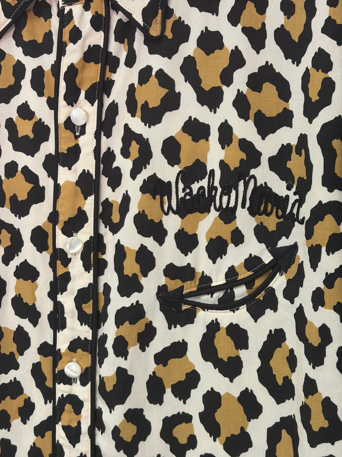J90 와코마리아 레오파드 웨스턴 셔츠 상품이미지3