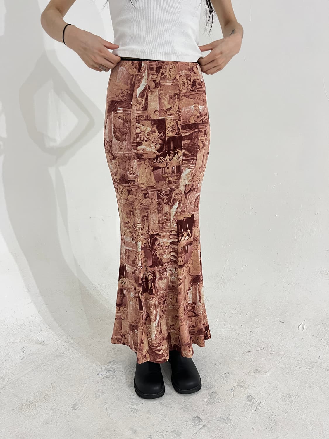 Ozz on printing mermaid skirt 상품이미지2