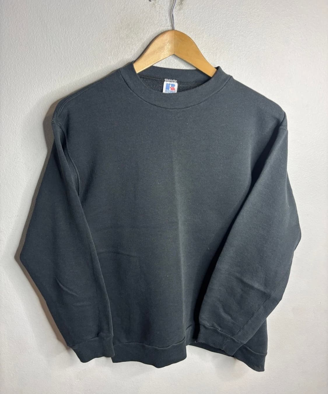 80~90s made in usa 러셀 맨투맨 블랙 L 상품이미지1