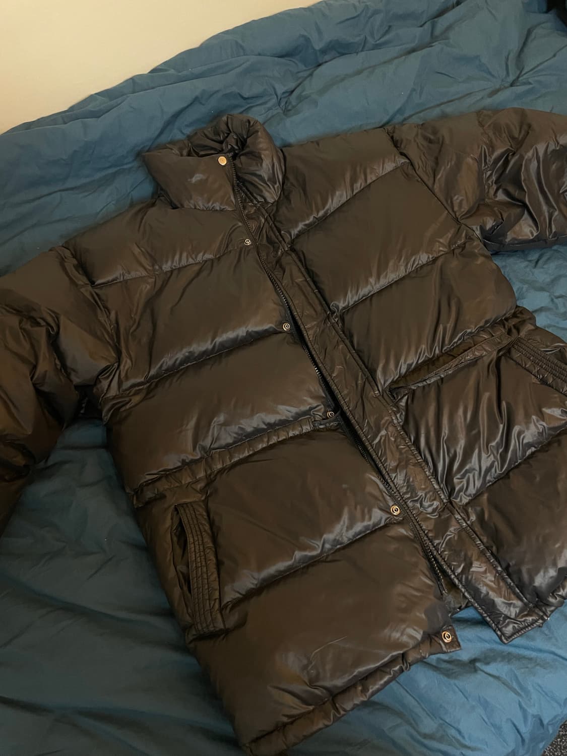 오리털 검정 패딩 상품이미지1