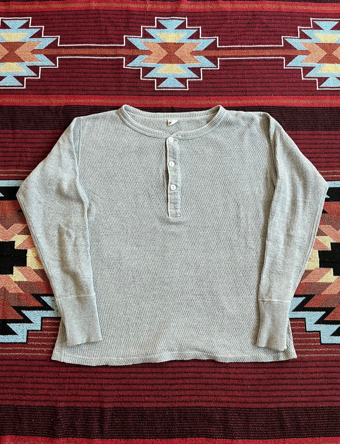 웨어하우스 헨리넥 써멀 와플 긴팔 롱슬리브 Warehouse 상품이미지1