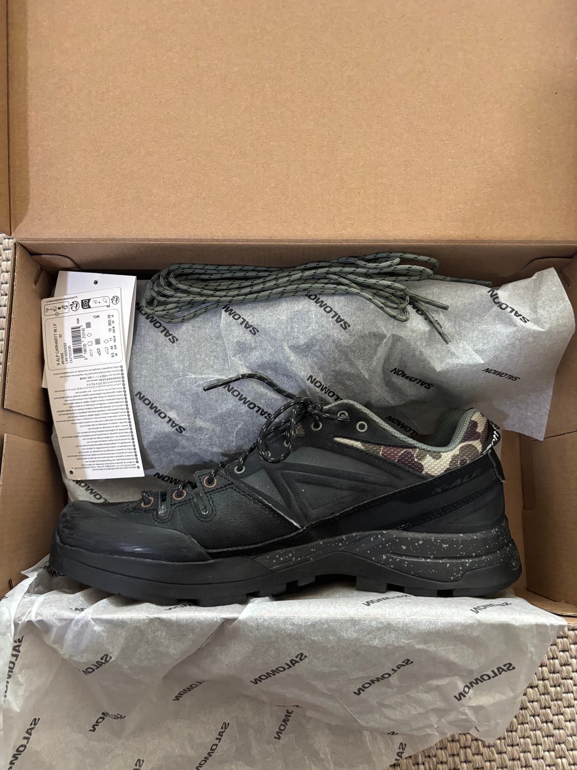 280) 살로몬 x 칼하트 WIP X-Alp 블랙 상품이미지1