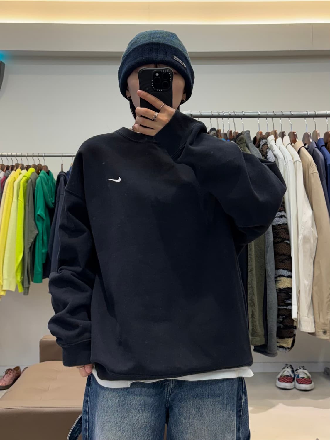 나이키 솔로 스우시 플리스 크루 맨투맨 상품이미지6