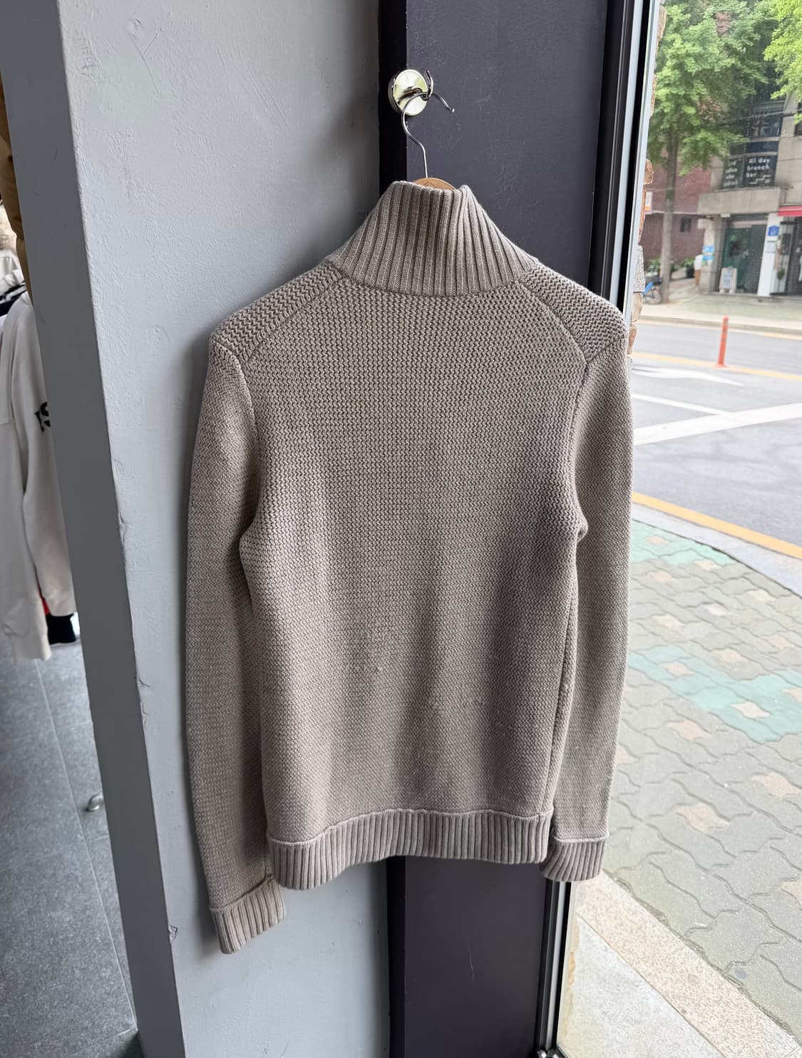 .S/ 띠어리 와플직조 울 니트 가디건 자켓 상품이미지6