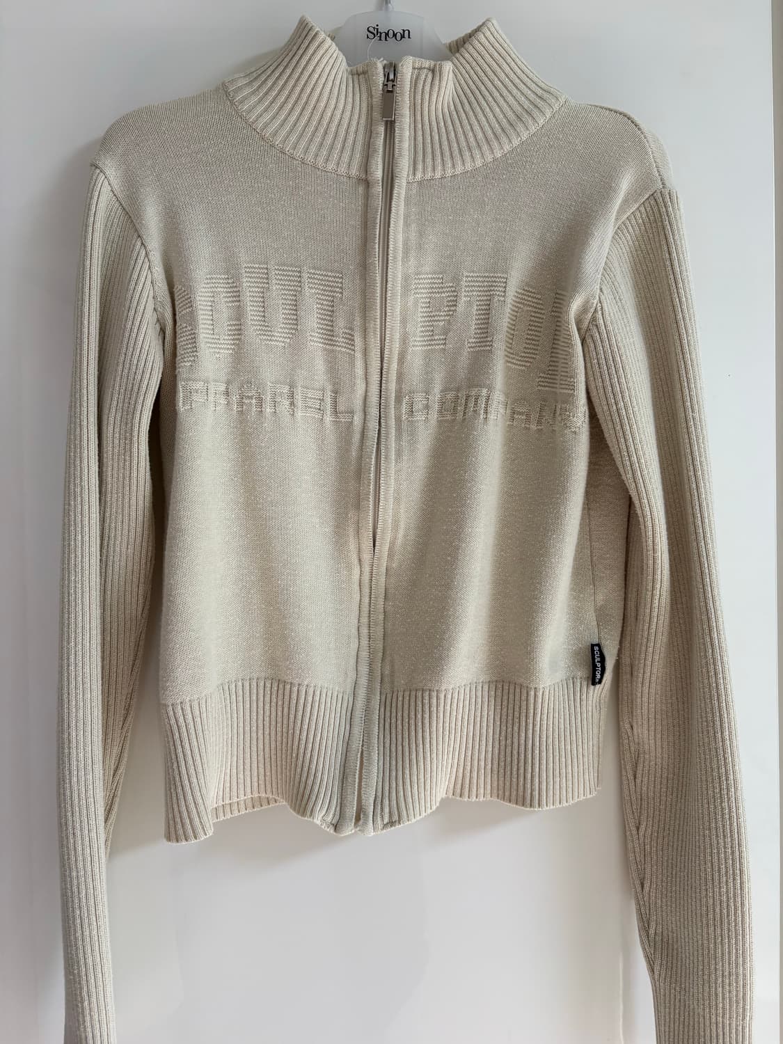 스컬프터 니트집업 상품이미지1