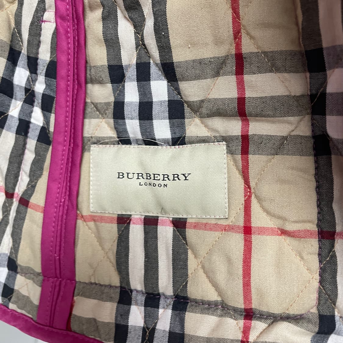 버버리 퀄팅 자켓 핑크 M(W) 상품이미지6