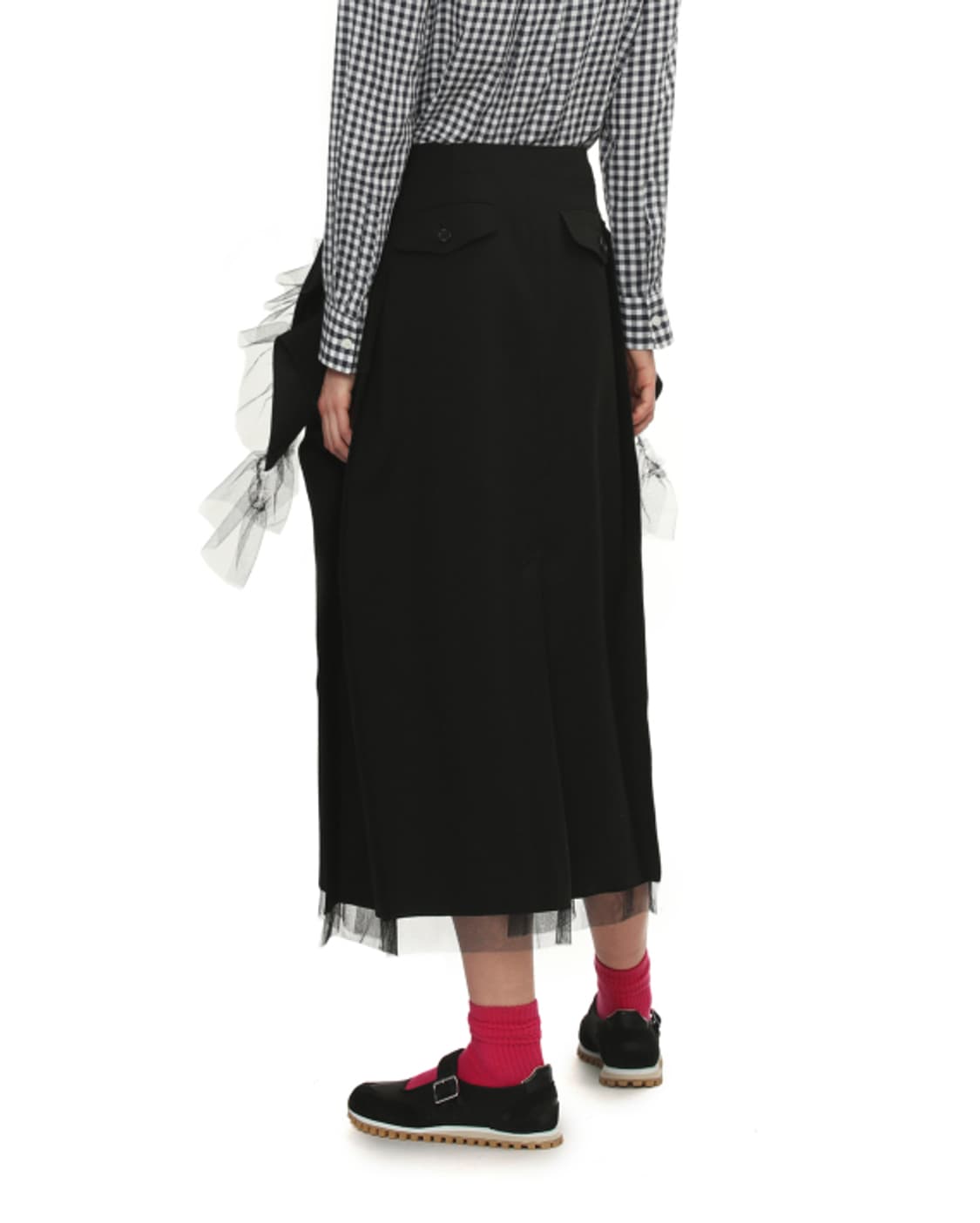 새상품 타오 TAO 레이어드 튤 미디 스커트 M 상품이미지2