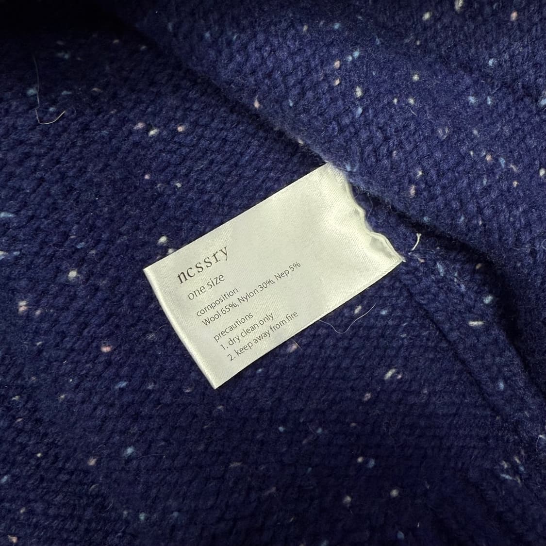 ncssry 네이비 풀 집업 가디건 상품이미지6