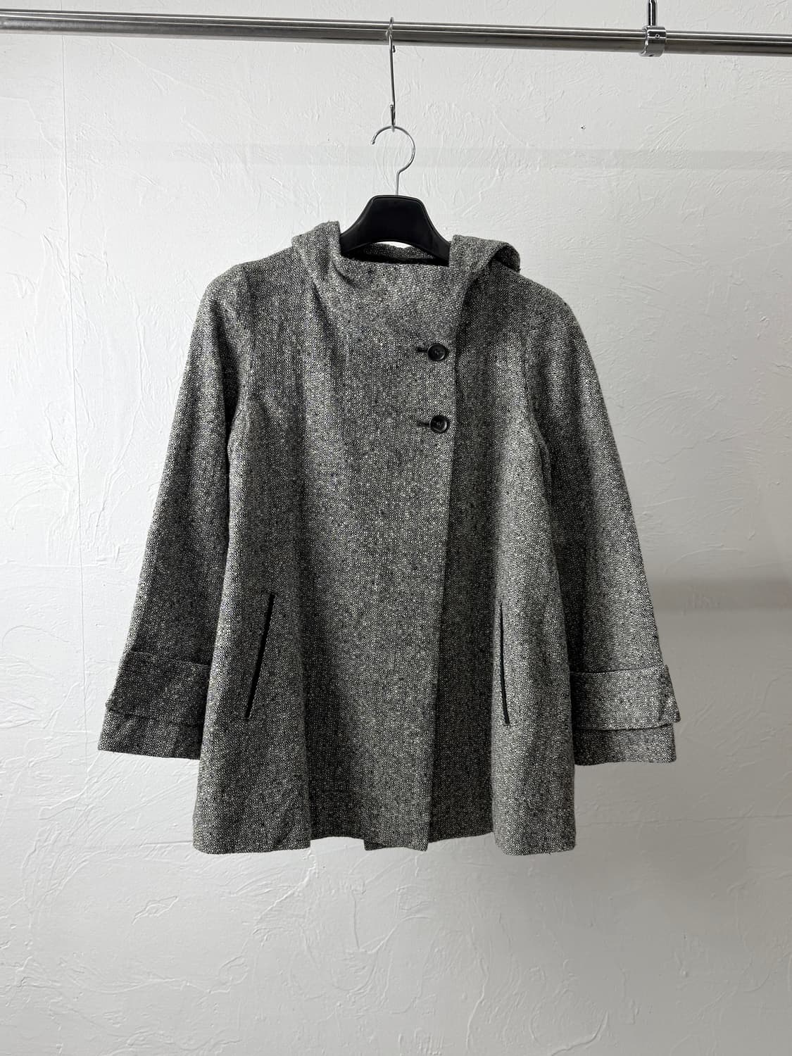 콤 사 이즘 투 버튼 울 코트 상품이미지1