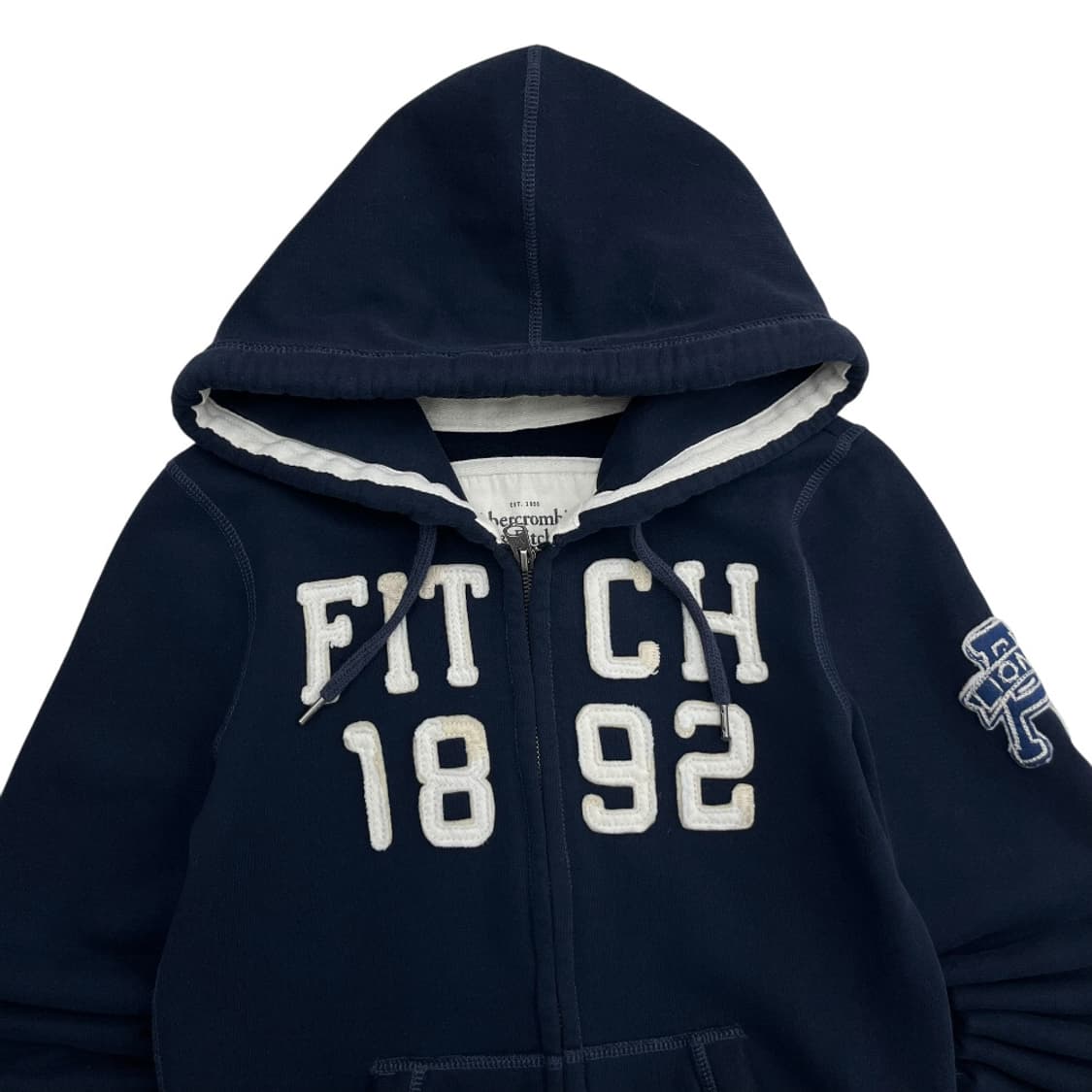 아베크롬비 센터로고 투웨이 네이비 후드집업 S 상품이미지4