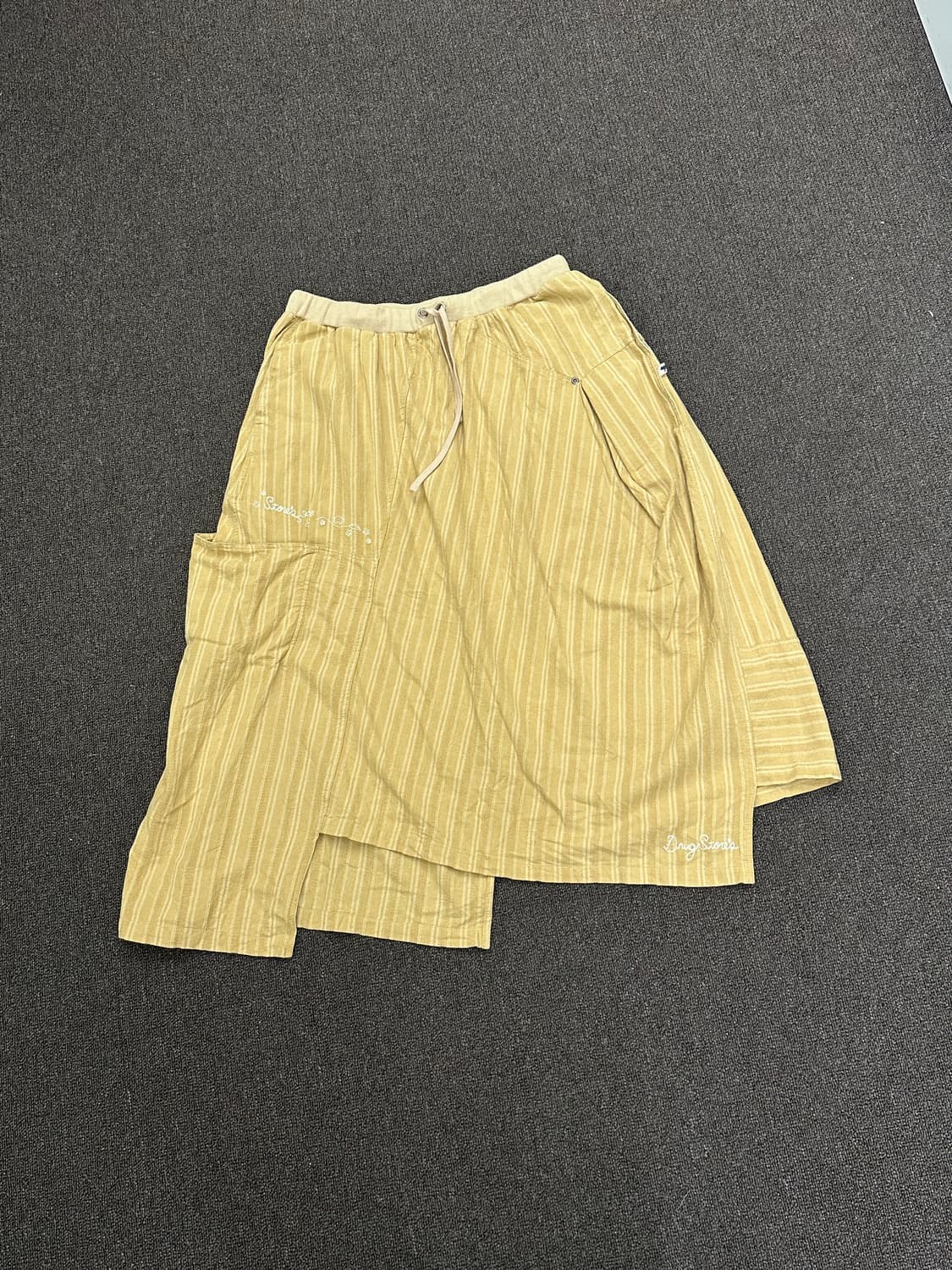 OS)Japanese vintage 밴딩 카고 언발 롱 스커트 상품이미지3