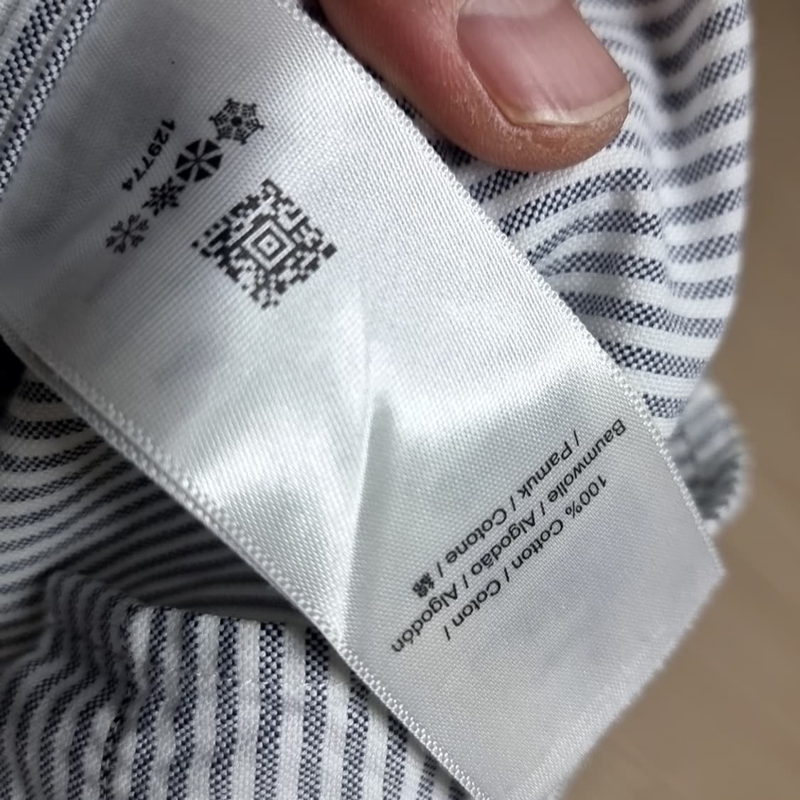 프레드페리 스트라이프 긴팔 셔츠(m) 상품이미지6