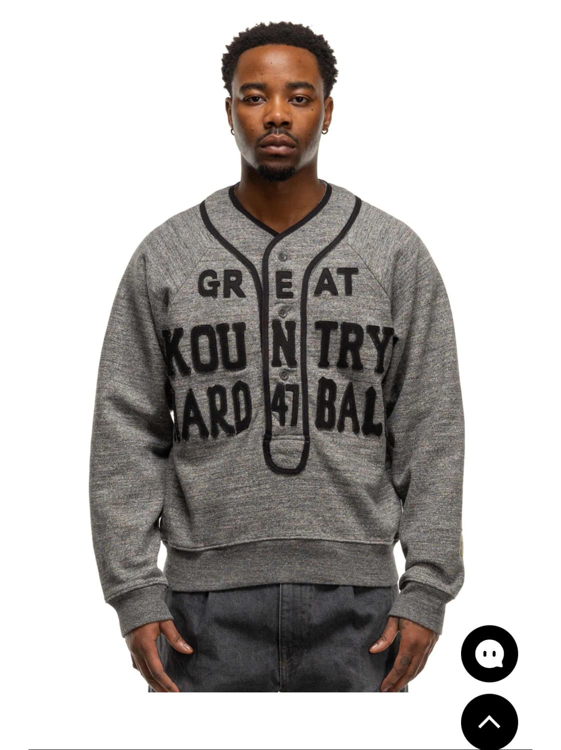 캐피탈 베이스볼 헨리 스웨트 플리스 그레이트 카운트리 상품이미지2