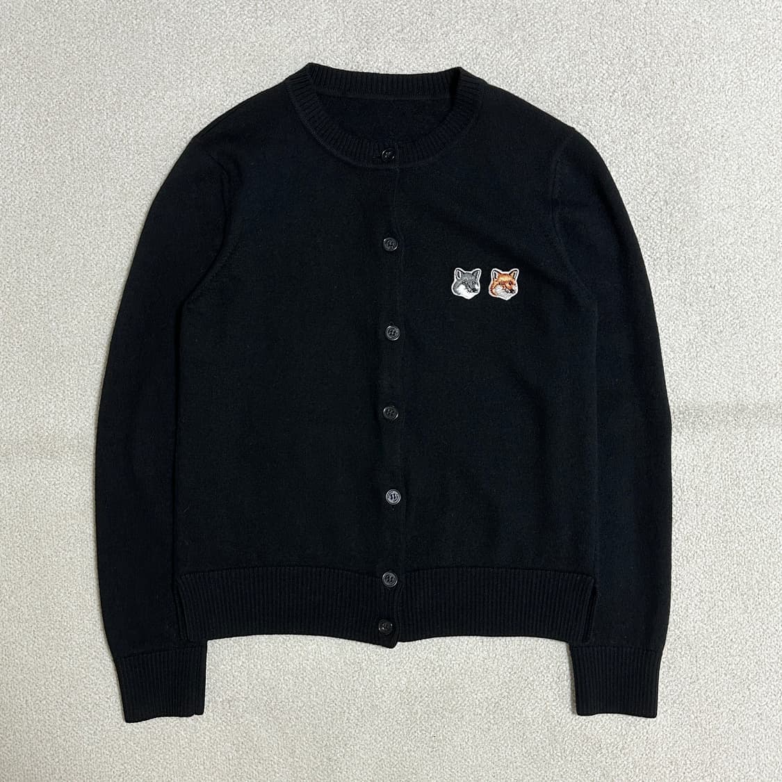 메종키츠네 여성 더블 폭스 헤드 패치 가디건 상품이미지2
