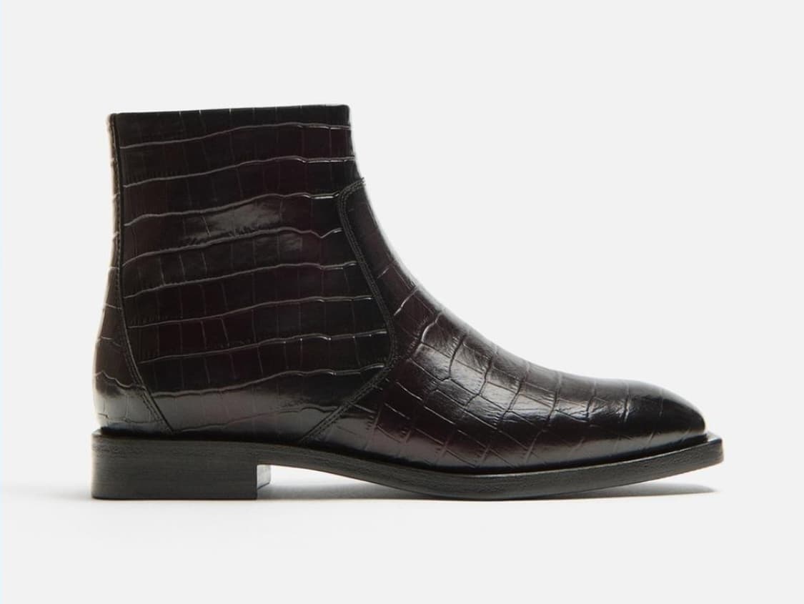 새상품 자라 컬렉션 가죽 브라운 부츠(290) 상품이미지1