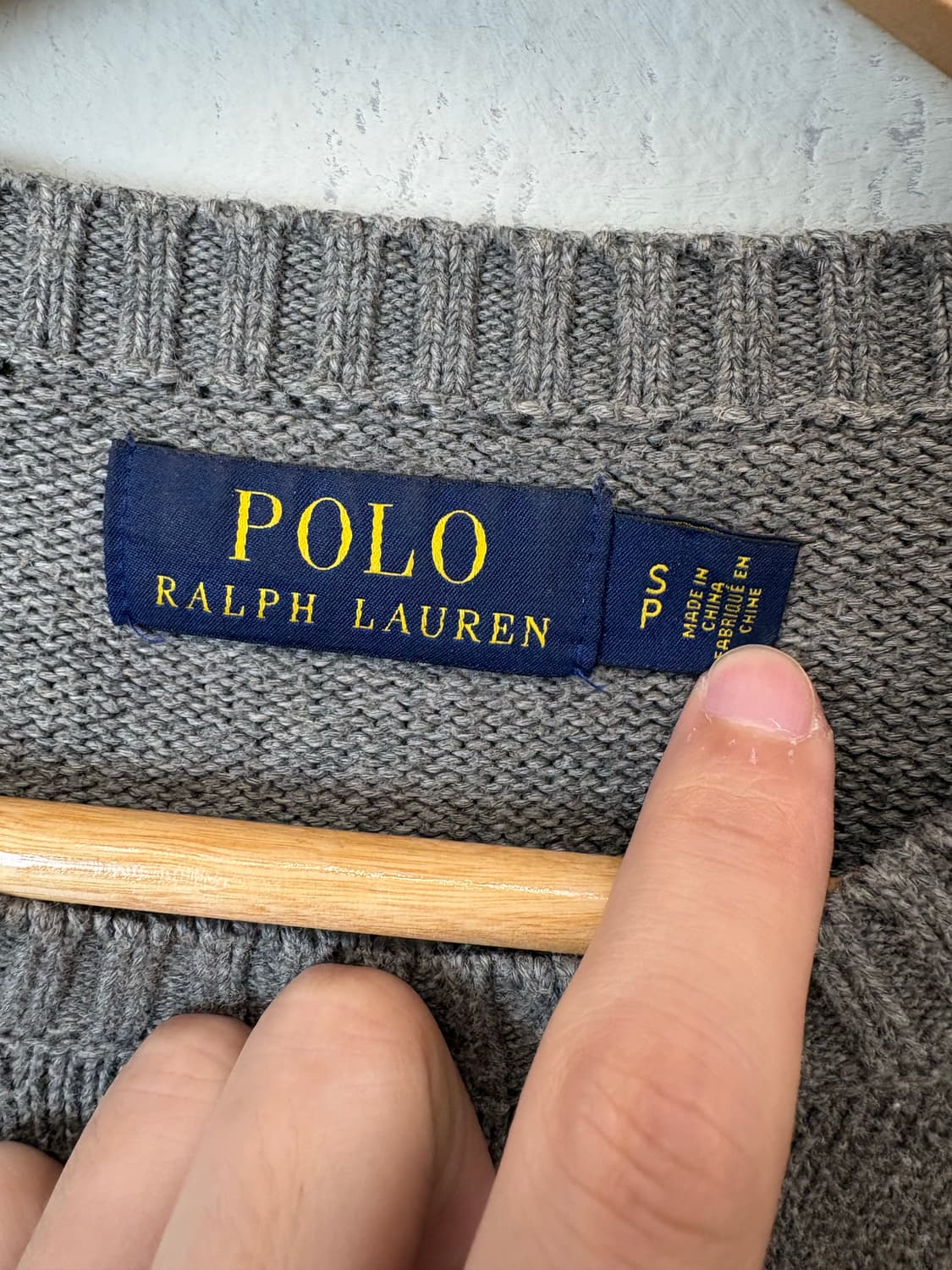 폴로랄프로렌 코튼 니트 그레이 상품이미지6