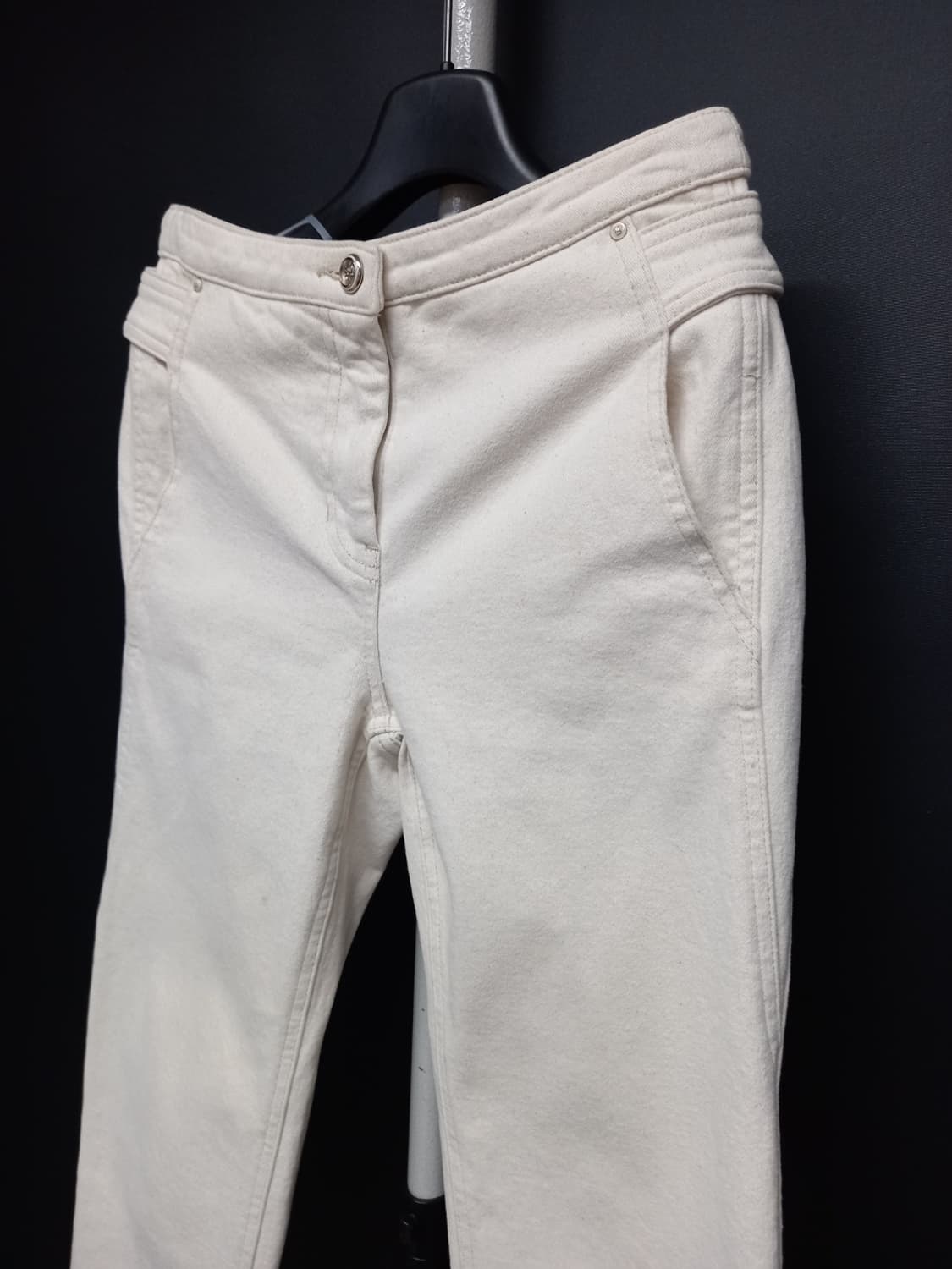 마인 춘추동 면 일자 8부 데님팬츠 33.44 상품이미지4